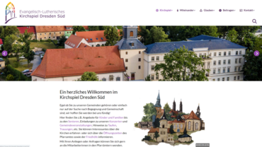 Screenshot Webseite Kirchspiel Dresden Süd - 10.05.24